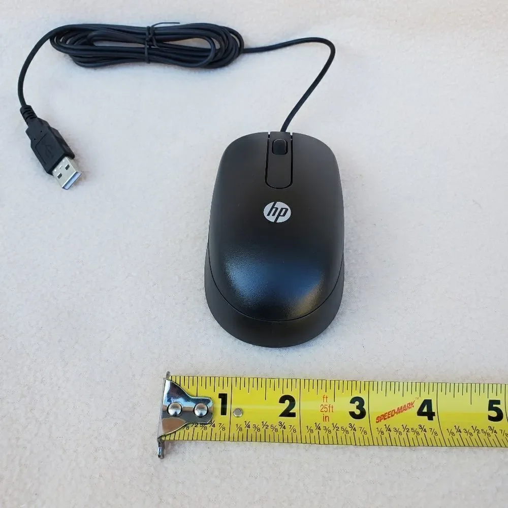 HP Hewlett-Packard USB wired optical sensor scroll mouse